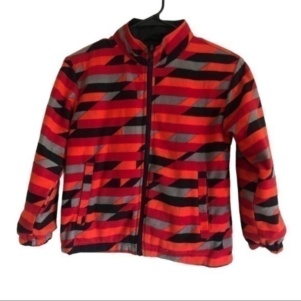 Athletech Reversible Black Red Boys Jacket Size M